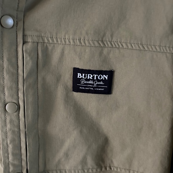 Men's Burton Fleece Lined Snap Button Long Sleeve Collared Shirt - Picture 4 of 4